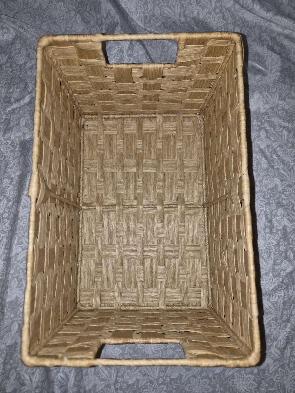 Woven Natural Storage Basket - Neutral Tan